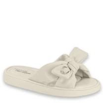 Chinelo Slide Modare Ultraconforto Ortopedico Laço 7208.101 - Branco Off - 36