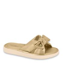Chinelo Slide Modare Ultraconforto Ortopedico Laço 7208.101 - Dourado - 34