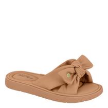 Chinelo Slide Modare Ultraconforto Ortopedico Laço 7208.101 - Nude Nobuck - 38