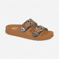 Chinelo Slide Moleca Feminino Caramelo Chinelo Slide Moleca Feminino Caramelo