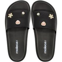 Chinelo Slide Moleca Napa Turim Apliques Feminino Chinelo Slide Moleca Napa Turim Apliques Feminino