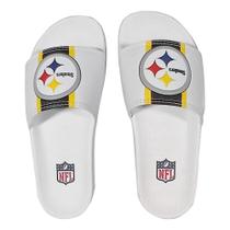Chinelo Slide NFL Pittsburgh Steelers Branco e Amarelo