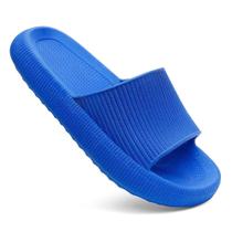 Chinelo Slide Nuvem Casual Azul Lazer Passeio Piscina Leve Conforto Usaflex