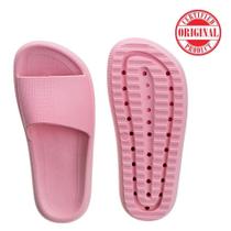 Chinelo Slide Nuvem Flexível Moderno Original Rosa