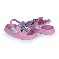 Chinelo Slide Nuvem Original Baby Menina Gatinho Rosa Mar&Cor