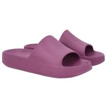 Chinelo Slide Nuvem Plataforma Feminino Usaflex Poofy AG0501017 Roxo