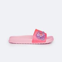 Chinelo Slide Pampili Fun Glee Cavalo Marinho Glitter Rosa