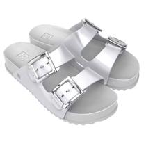 Chinelo Slide Partner III Prata Zaxy 18063-AX967