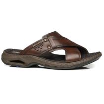 Chinelo Slide Pegada Masculino Ortopédico Em Couro 133236 Chinelo Slide Pegada Masculino Ortopédico Em Couro 133236
