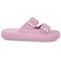 Chinelo Slide Poofy Plataforma EVA Rosa Ballet Usaflex AL4401