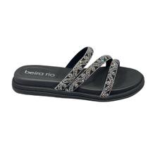 Chinelo Slide Rasteira Tira Strass Beira Rio 8488.108-27332 Chinelo Slide Rasteira Tira Strass Beira Rio 8488.108-27332