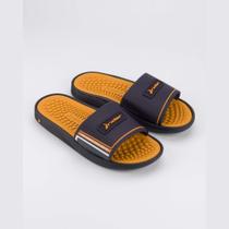 Chinelo Slide Rider Pump Infantil - Azul/Laranja Chinelo Slide Rider Pump Infantil - Azul/Laranja