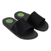 Chinelo Slide RMove Preto/Verde - Rider Preto e Verde