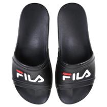 Chinelo slide sleek - preto/branco/vermelho Chinelo slide sleek - preto/branco/vermelho