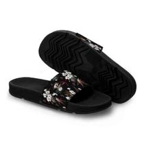Chinelo Slide Unissex Casual Personalizado Flores Chinelo Slide Unissex Casual Personalizado Flores