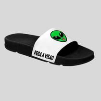 Chinelo Slide Unissex Confortável Leve Estampado Pega a Visão Et Verde