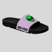 Chinelo Slide Unissex Confortável Leve Estampado Pega a Visão Et Verde