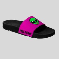 Chinelo Slide Unissex Confortável Leve Estampado Pega a Visão Et Verde