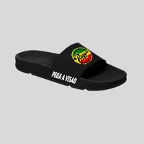 Chinelo Slide Unissex Confortável Leve Estampado Pega a Visão Reggae
