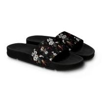 Chinelo Slide Unissex Personalizado Flores