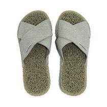 Chinelo Slide X Anabela CleanUp Sustentável Feminino Bege