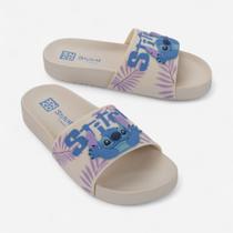 Chinelo Slide Zaxy Disney Stitch Off White Chinelo Slide Zaxy Disney Stitch Off White