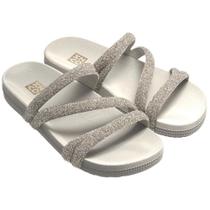 Chinelo Slide Zaxy Glitter Feminino Chinelo Slide Zaxy Glitter Feminino