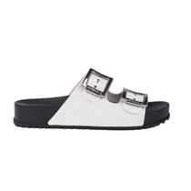 Chinelo Slide Zaxy Partner III Preto e Branco