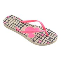 Chinelo Slim Disney Bege Palha 33/34 Havaianas Chinelo Slim Disney Bege Palha 33/34 Havaianas