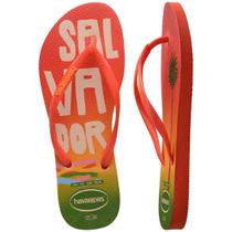 Chinelo Slim Postcard Orange 33/34 Havaianas Chinelo Slim Postcard Orange 33/34 Havaianas