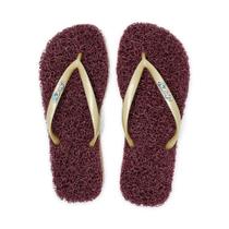 Chinelo Slim Tradicional CleanUp Sustentável Feminino Bordô