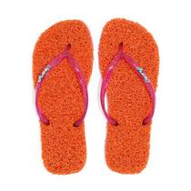 Chinelo Slim Tradicional CleanUp Sustentável Feminino Laranja
