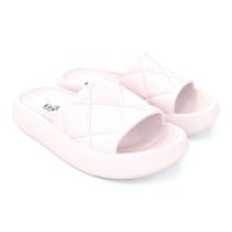 Chinelo soft slide nuvem plataforma cotton candy rosa pink confort feminino menina eva conforto flatform - LIFE SHOES