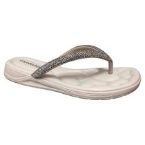 Chinelo Strass Comfortflex Feminino