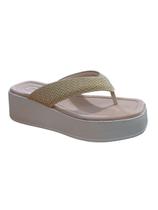 Chinelo Tamanco Beira Rio Creme 8530100