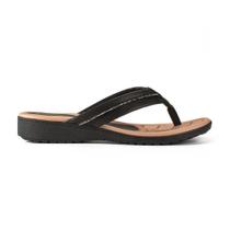 Chinelo Tamanco Feminino Campesí Brilho Preto CP045-0003