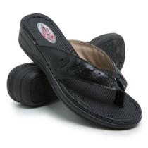 Chinelo Tamanco Feminino em Couro Conforto Dia a Dia Calce Fácil Antiderrapante