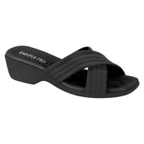 Chinelo Tamanco Feminino Ortopedico Antiderrapante Beira Rio Conforto 8527 - Preto