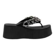 Chinelo Tamanco Feminino Petite Jolie Plus Preto PJ7350