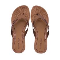 Chinelo Tamanco Feminino Plataforma Anabela Terra Água Dedo