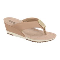 Chinelo Tamanco Modare UltraConforto Salto Anabela Pedra Chinelo Tamanco Modare UltraConforto Salto Anabela Pedra