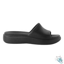 Chinelo Tamanco Slide Piccadilly EVA Feminino Nuvem Conforto Cor:PRETOTamanho:35