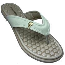 Chinelo Tchocco Em Couro Pingente Confortável - 42610