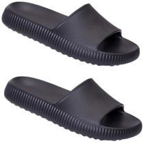 Chinelo Tipo Nuvem Ortopédico Macio Leve Feminino Masculino Leve Preto N37/38 EVA