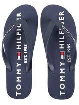 Chinelo Tommy Hilfiger Masculino Rubber Strip Simon 34R Vermelho/ Marinho