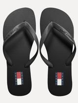 Chinelo Tommy Hilfiger Rubber Strip Logo Beach Preto Tamanho Calçado:39/40 Chinelo Tommy Hilfiger Rubber Strip Logo Beach Preto Tamanho Calçado:39/40