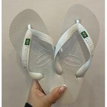 Chinelo Top Brasil - Uniseex Cor:BrancoTamanho:43/44
