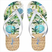 Chinelo Tropical Feminino Coqueiros Tropicais, Magicc