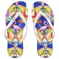 Chinelo Tropical Feminino Geométrica, Magicc