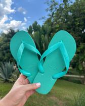 Chinelo Tropp Feminino Na Cor Verde Água